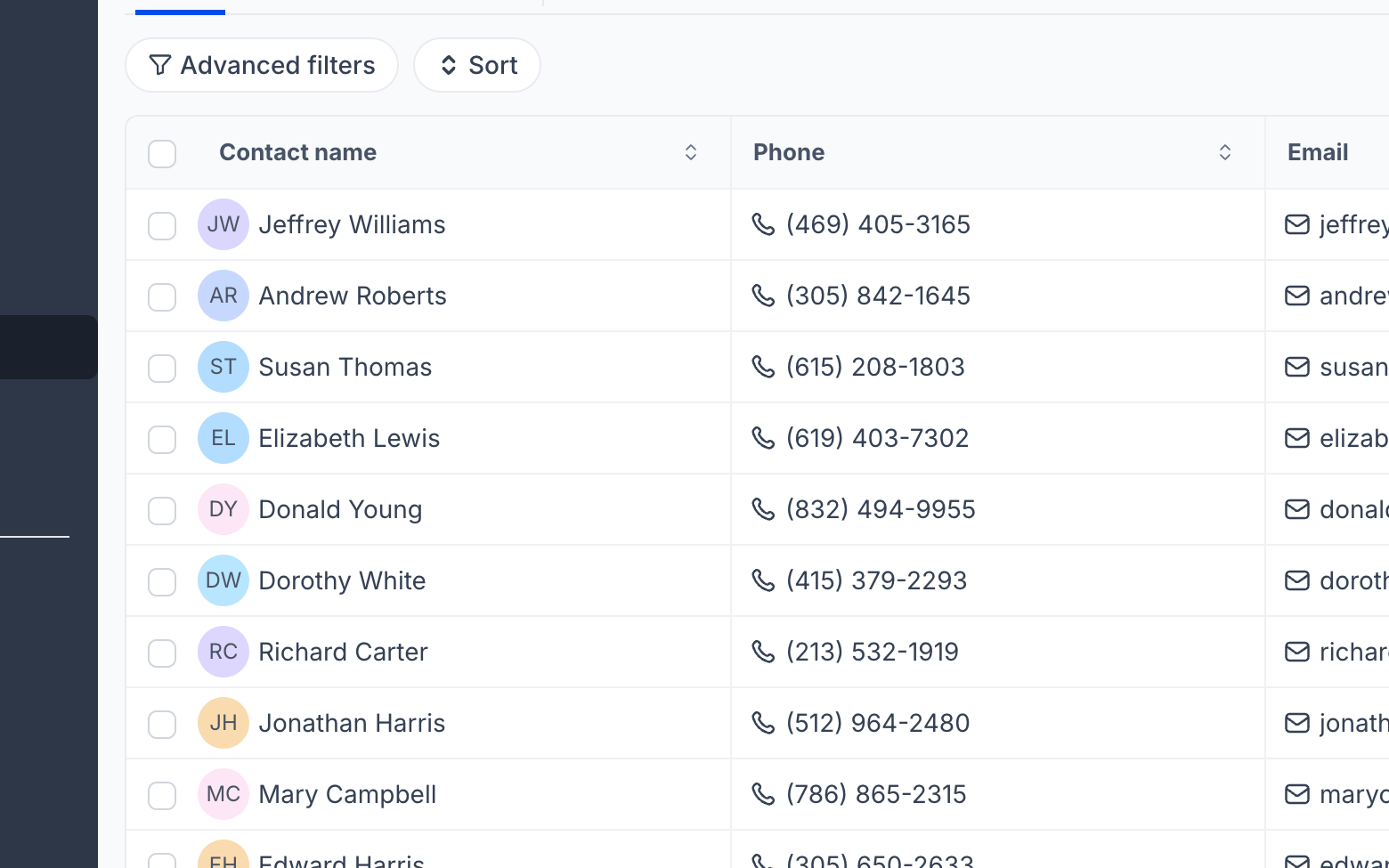 GoHighLevel contacts